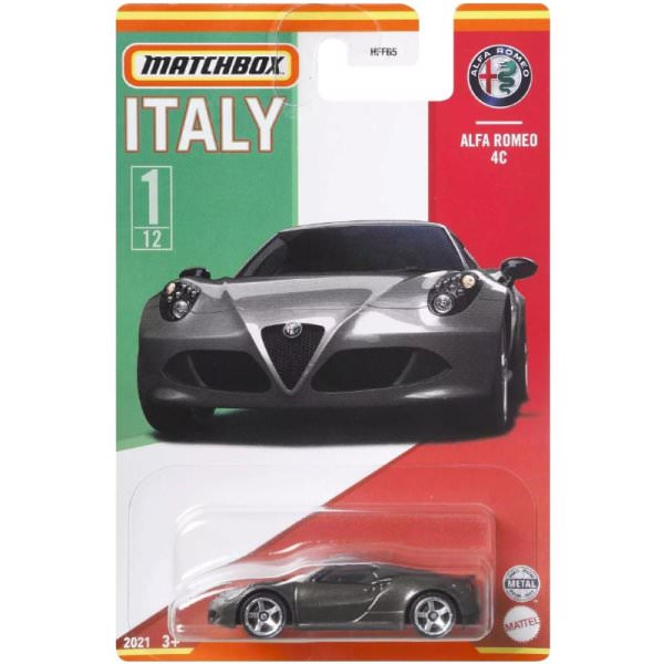 Matchbox | Best of Italy Series 01/12 Alfa Romeo 4c grey metallic