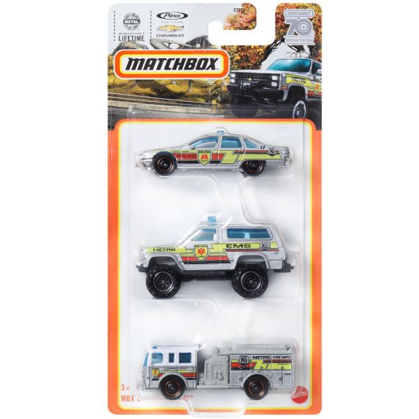 Matchbox | 3-Pack City Drivers II 70 Years Special Edition