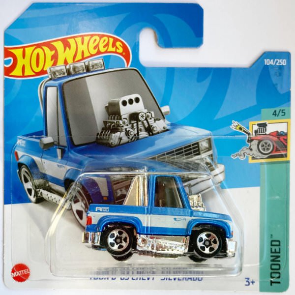 Hot Wheels | '83 Chevy Silverado blue TOONED