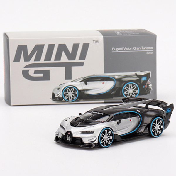MINI GT | Bugatti Vision Gran Turismo Silver LHD