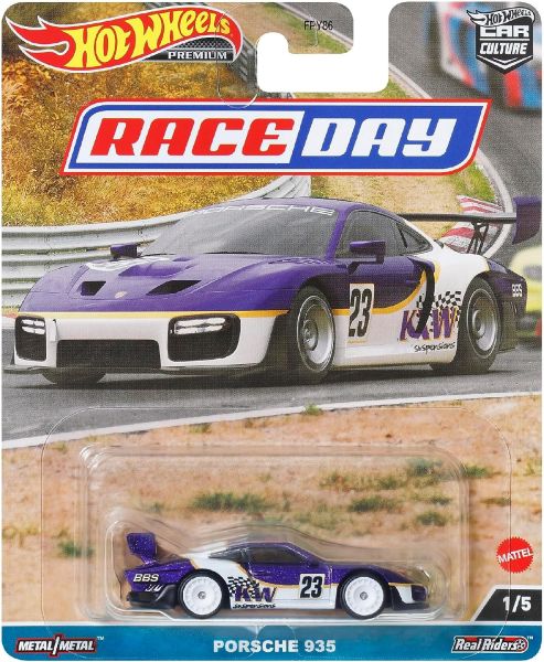 Hot Wheels | Race Day 1/5 Porsche 935 KW SUSPENSIONS #23 violett/weiß