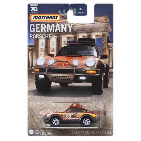 Matchbox | Best of Germany Serie Mix 5 03/12 1985 Porsche 911 Rally #85 braun