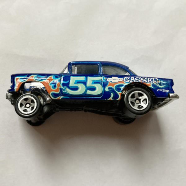 Hot Wheels | '55 Chevy Bel Air Gasser Metalflake Blue - ohne Verpackung