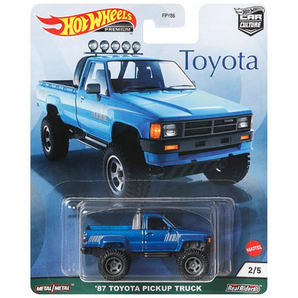 Hot Wheels | 2/5 '87 Toyota Pickup Truck blue