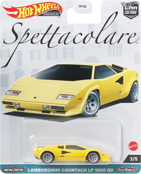 Hot Wheels | Spettacolare 3/5 Lamborghini Countach LP 500 QV yellow