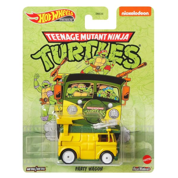 Hot Wheels | Retro Entertainment Teenage Mutant Ninja Turtles Party Wagon yellow/green