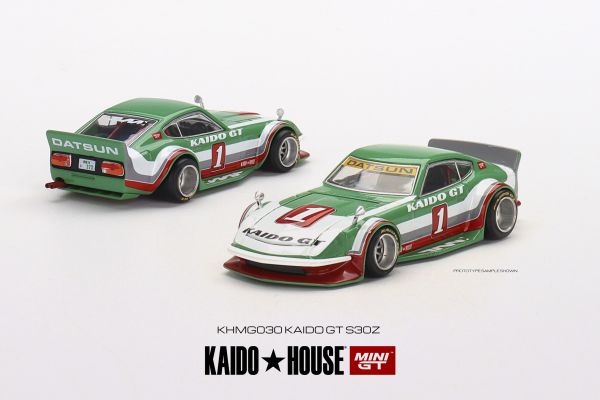 MiniGT x Kaido House | Datsun Fairlady Z Kaido GT V2 green/white/red