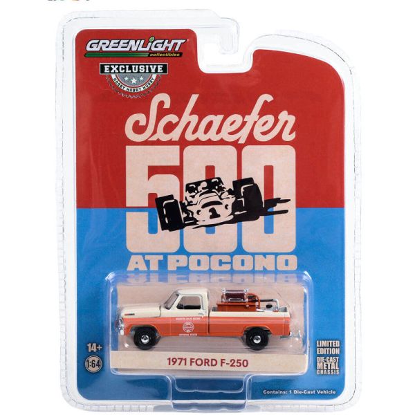 Greenlight | 1971 Ford F-250 with fire equipment hose and tank 1971 Schaefer 500 at Pocono