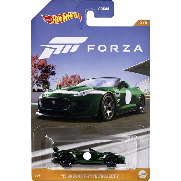 Hot Wheels | Forza Motorsport 3/5 2015 Jaguar F-Type Project 7 dunkelgrün