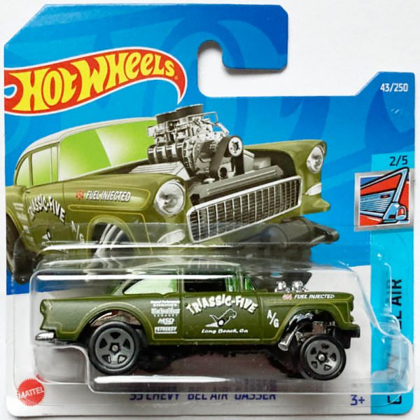 Hot Wheels | '55 Chevy Bel Air Gasser TRIASSIC-FIVE olive
