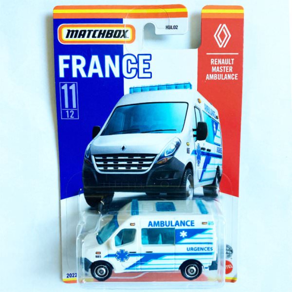 Matchbox | Best of France Series 2022 Mix 4 11/12 Renault Master Ambulance white