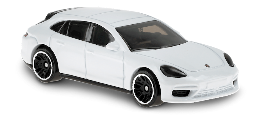 2020 Hot Wheels #44 White Porsche Panamera Turbo SE Hybrid Sport Tourismo