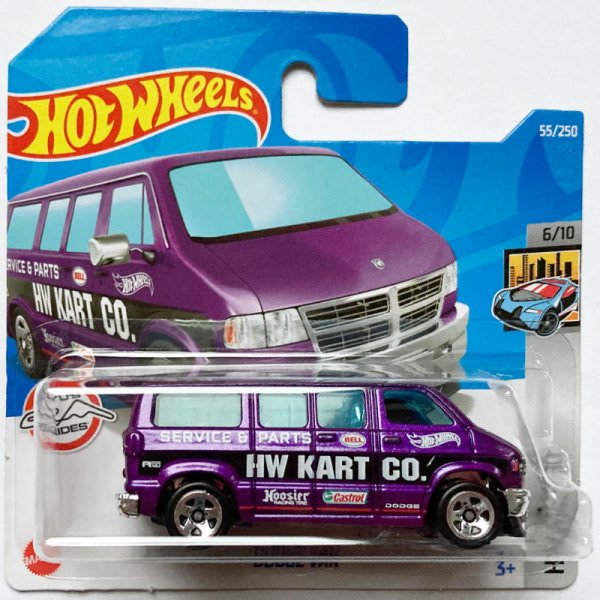 Hot Wheels | Dodge Van HW KART CO. purple metallic