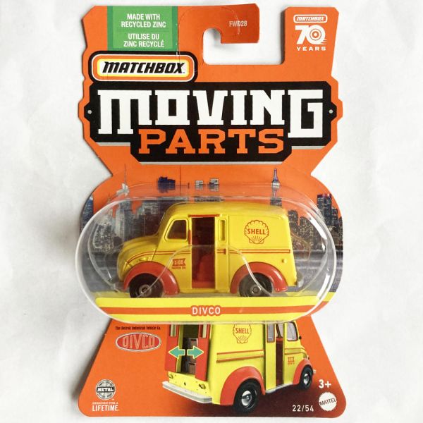Matchbox | Moving Parts 22/54 1948 DIVCO Milk Truck SHELL yellow/red