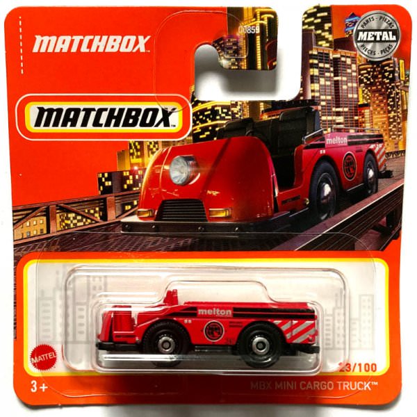 Matchbox | MBX Mini Cargo Truck MELTON rot - mit Ladung
