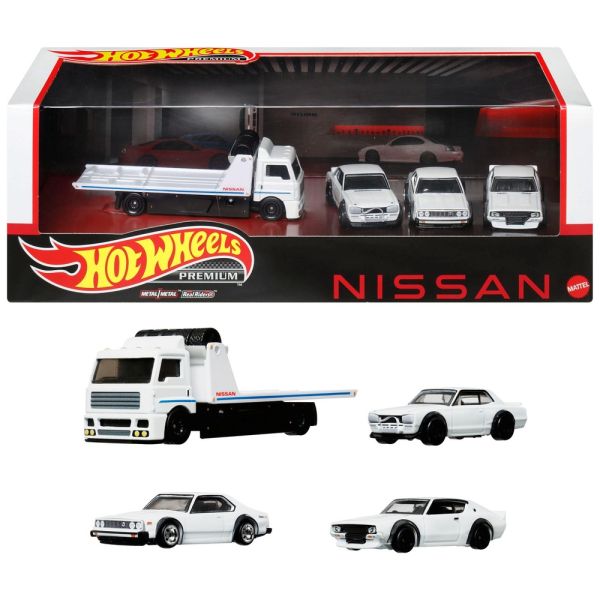 Hot Wheels | Premium Collector Display Set #14 Nissan Skyline GT-R weiß