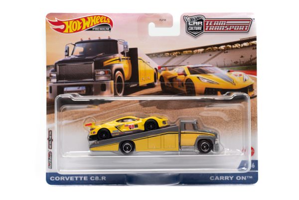 Hot Wheels | Car Culture Team Transport #36 Corvette C8.R & Carry On yellow