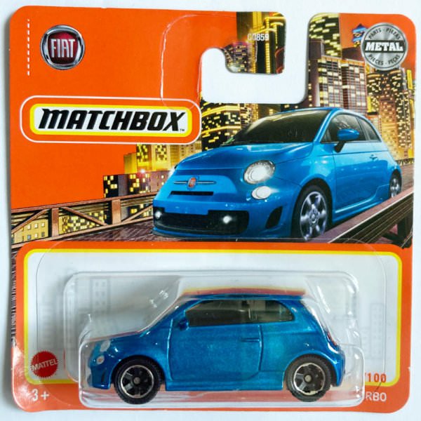 Matchbox | 2019 Fiat 500 Turbo blue metallic