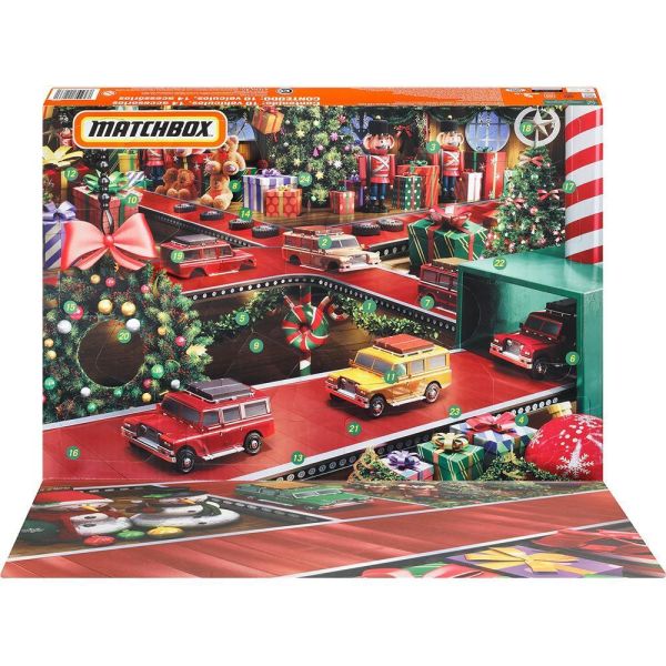 Matchbox | Advent calendar 2023 with 10 cars and accessories