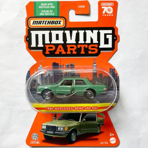 Matchbox | Moving Parts 42/54 1980 Mercedes-Benz 450SL pastel green