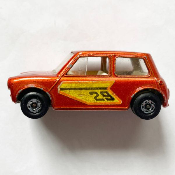 Matchbox | Superfast Racing Mini No 29 rotmetallic Aufkleber oranger Rand ohne Box