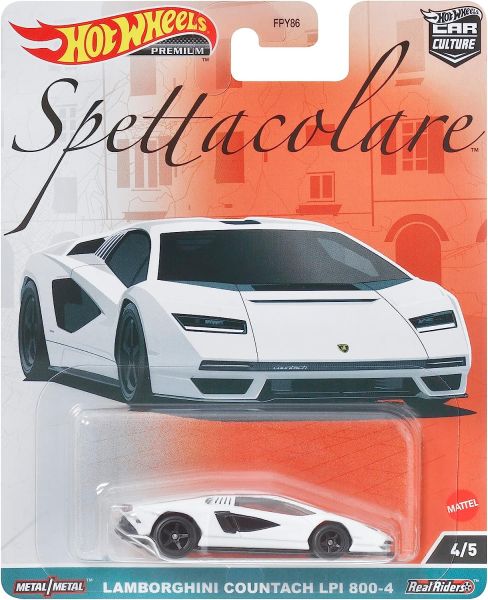 Hot Wheels | Spettacolare 4/5 Lamborghini Countach LPI 800-4 weiß