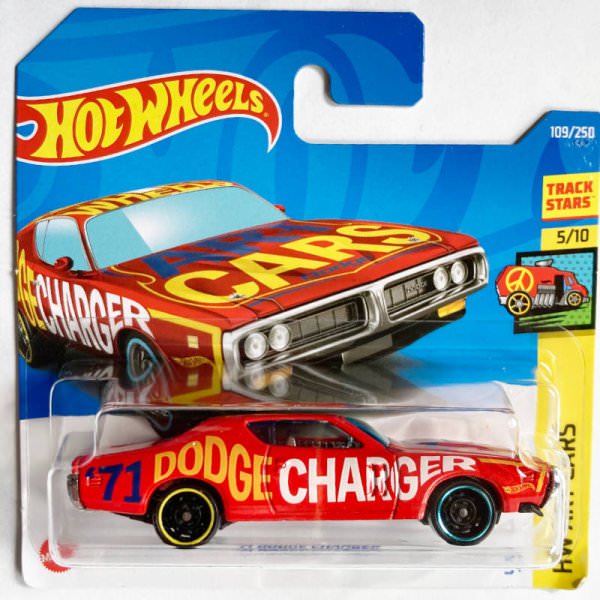 Hot Wheels | '71 Dodge Charger red ART CAR