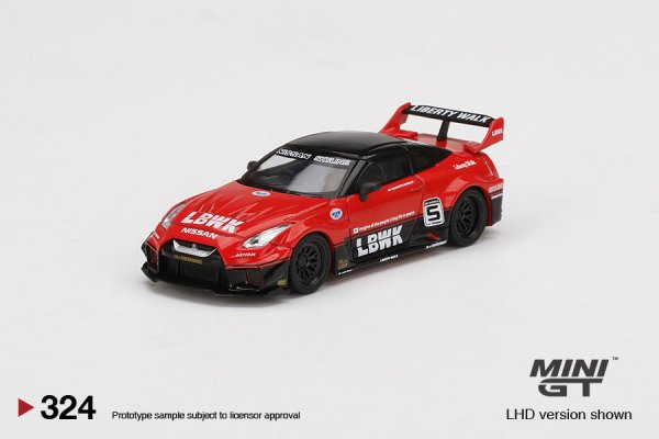 MINI GT | LB-Silhouette WORKS GT NISSAN 35GT-RR Ver.1 Red/Black RHD