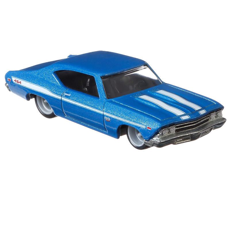 Hot Wheels #02 '69 Chevelle SS 396 in blue. 
