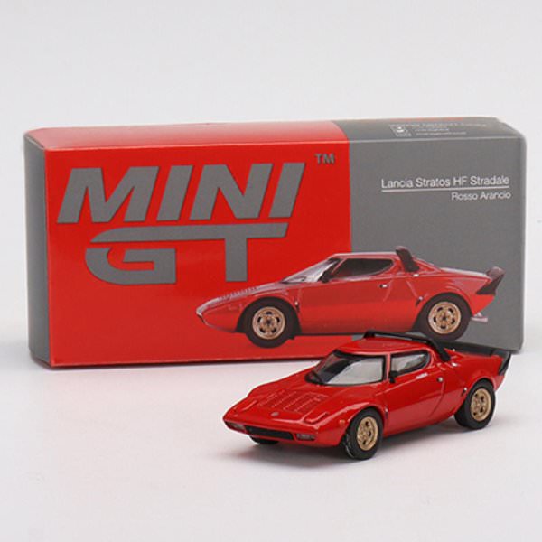 MINI GT | Lancia Stratos HF Stradale Rosso Arancio LHD