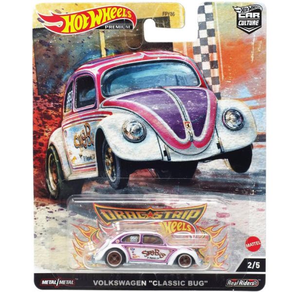Hot Wheels | Dragstrip 2/5 Volkswagen Classic Bug SLUG-BUG weiß/lila