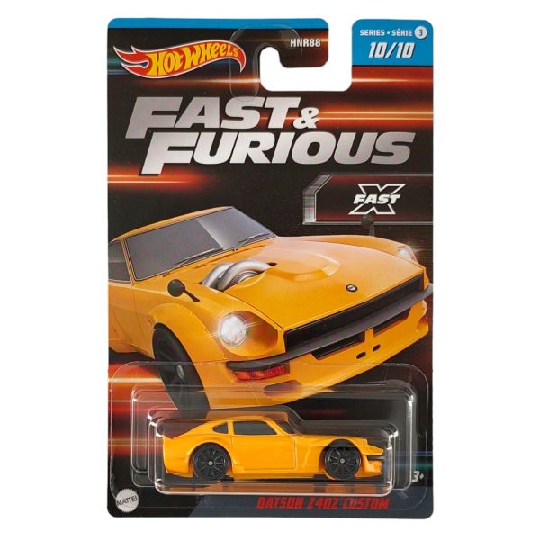Hot Wheels | Fast & Furious 10/10 Datsun Z240 Custom yellow X FAST