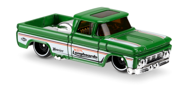 Hot Wheels | Custom '62 Chevy Pick-Up Longboards grün