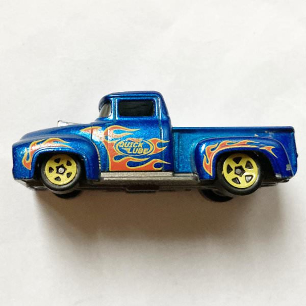 Hot Wheels | Custom '56 Ford Truck Metal Flake Dark Blue - loose