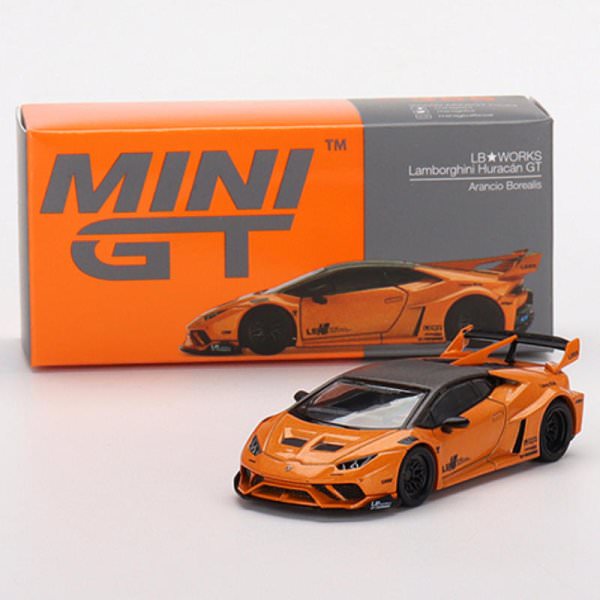 MINI GT | LB★WORKS Lamborghini Huracán GT Arancio Borealis orange LHD