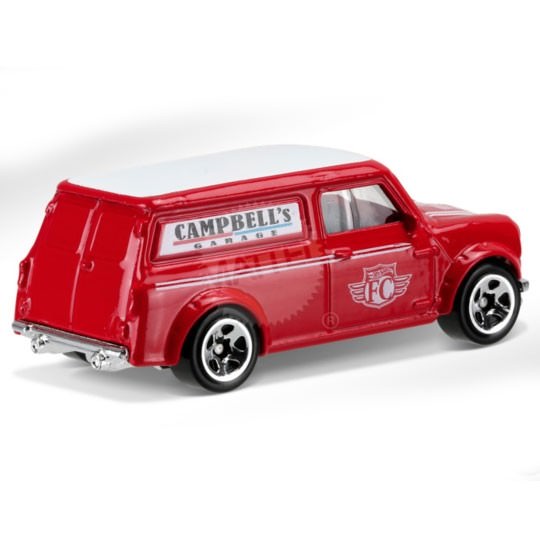 Hot Wheels | Austin Mini Van Campbells Garage red