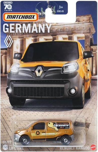 Matchbox | Best of Germany Serie Mix 6 01/12 Renault Kangoo Express SCHLOSSER messingfarbend