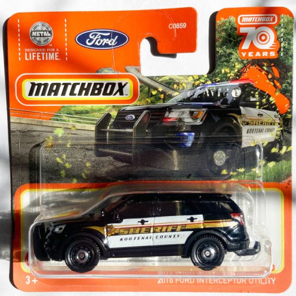 Matchbox | 2016 Ford Interceptor Utility SHERIFF KOOTENAI COUNTY black