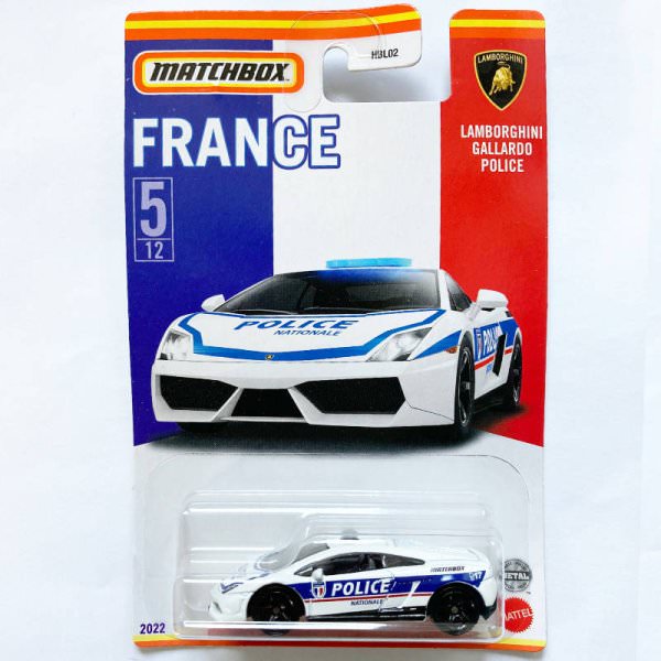Matchbox | Best of France Serie Mix 3 05/12 Lamborghini Gallardo Police weiß
