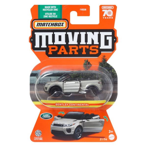 Matchbox | Moving Parts 21/54 2016 Range Rover Evoque silbermetallic