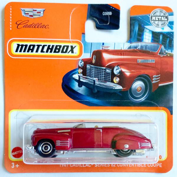 Matchbox | 1941 Cadillac Series 62 Convertible Coupe red metallic
