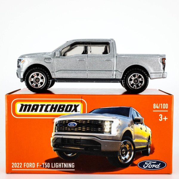 Matchbox | 2022 Ford F150 Lightning silver Power Grabs