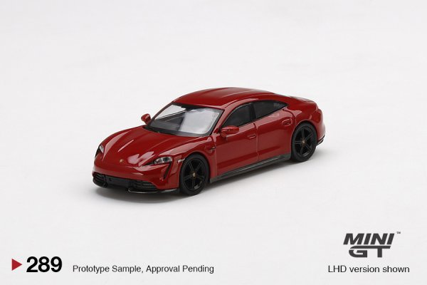 MINI GT | Porsche Taycan Turbo S Carmine Red LHD