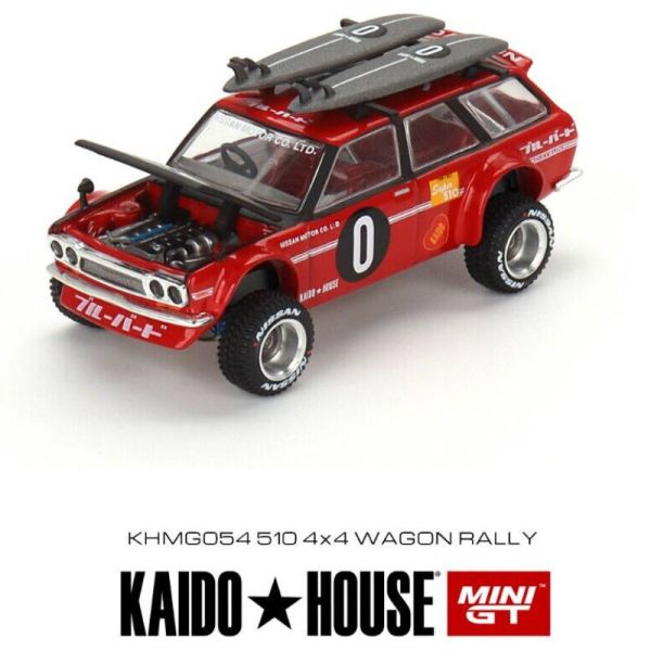 MiniGT x Kaido House | Datsun 510 Wagon Kaido GT Surf Safari RS V2 rot