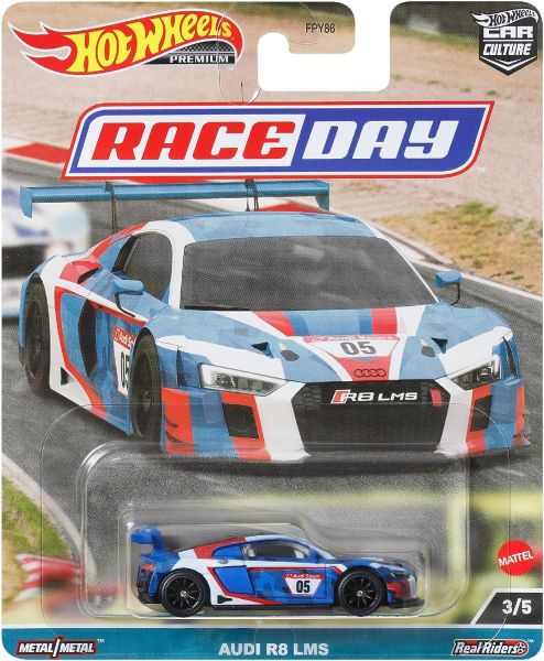 Hot Wheels | Race Day 3/5 Audi R8 LMS #05 blau/weiß/rot