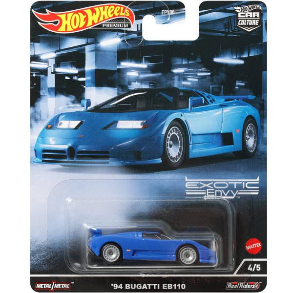 Hot Wheels | Car Culture Exotic Envy II 4/5 ‘94 Bugatti EB110 blau