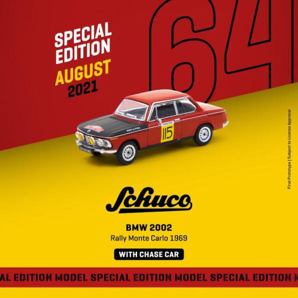 Tarmac Works | Schuco x Tarmac Works 1969 BMW 2002 #115 Rally Monte Carlo