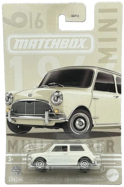 Matchbox | Mini Serie 6/6 1964 Austin Mini Cooper weiß/schwarz