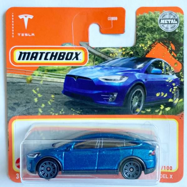 Matchbox | Tesla Model X blaumetallic