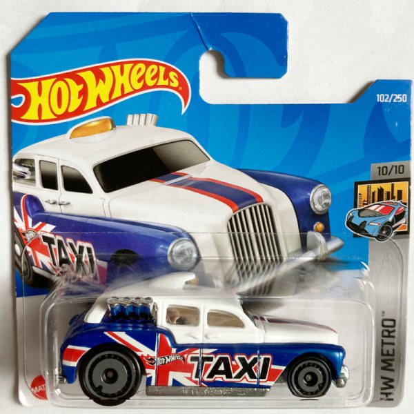 Hot Wheels | Cockney Cab II UK TAXI white/blue metallic